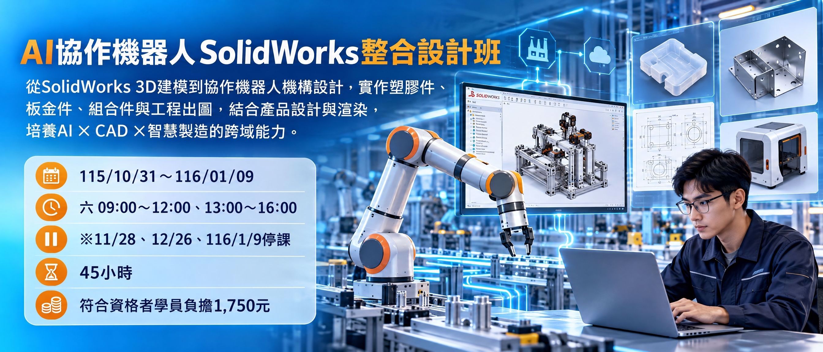 AI 協作機器人 SolidWorks 整合設計班