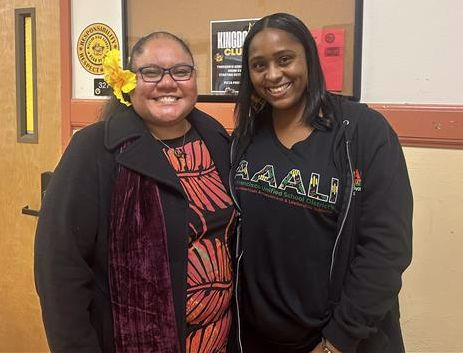 Photo of Laticia Erving and UrsulaAnn Siataga