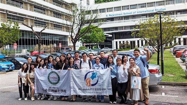 MEPA2023暑期海外參訪，第一站為新加坡南洋理工大學RSIS學院。(照片來源：社科院行管碩)