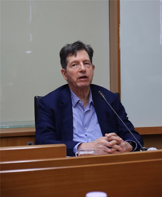 Yushan Scholar Dr. Harry Harding, the University Professor Emeritus of Public Policy and a Faculty Senior Fellow at the Miller Center of Public Affairs at the University of Virginia, United States. (Photo by CSS)