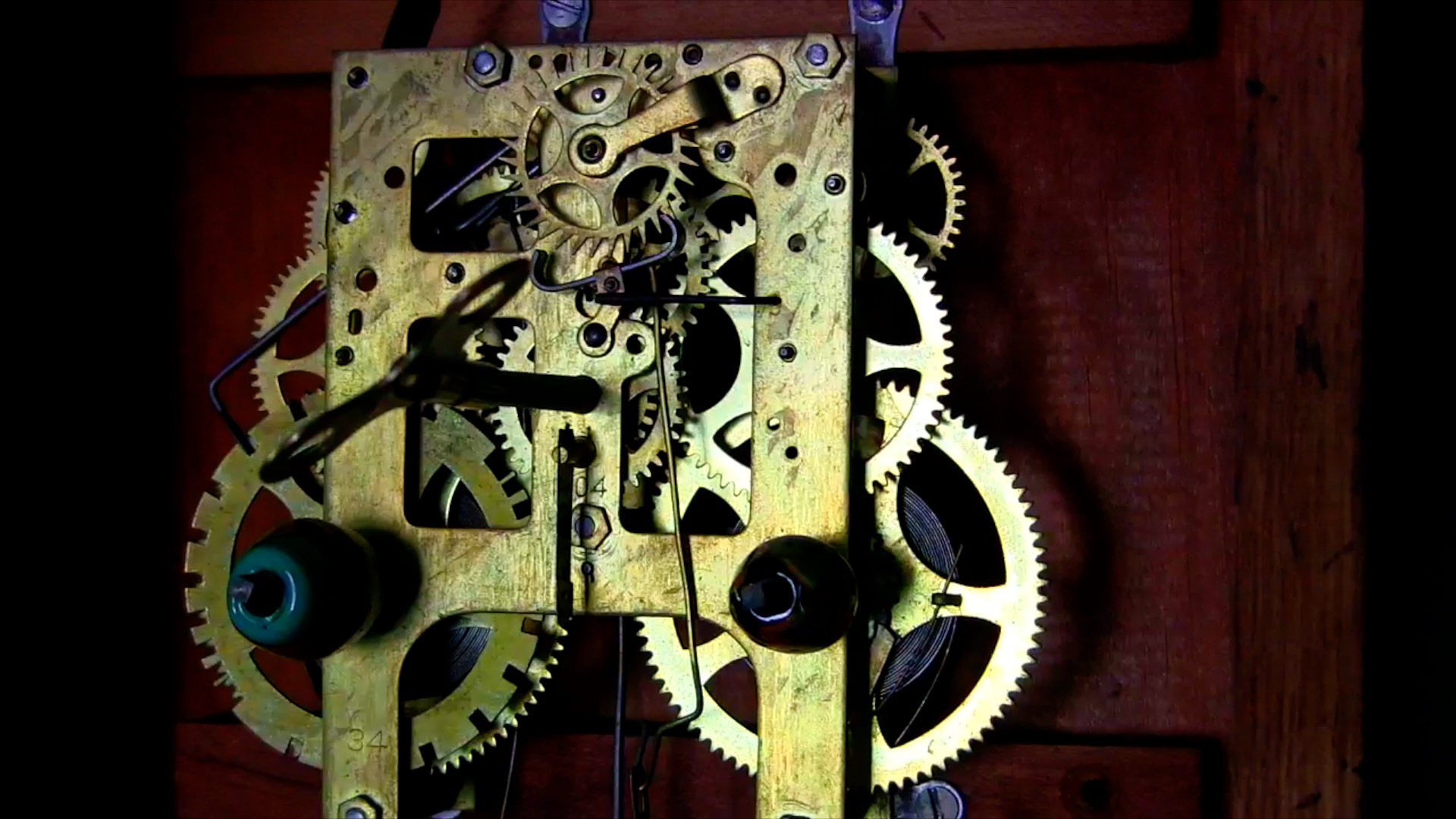 brass clock part