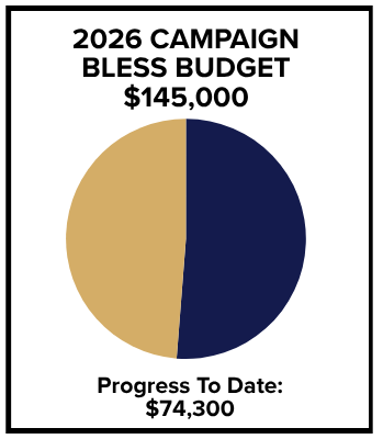 BLESS Campaign Progress to Date: $45,900 of $145,000