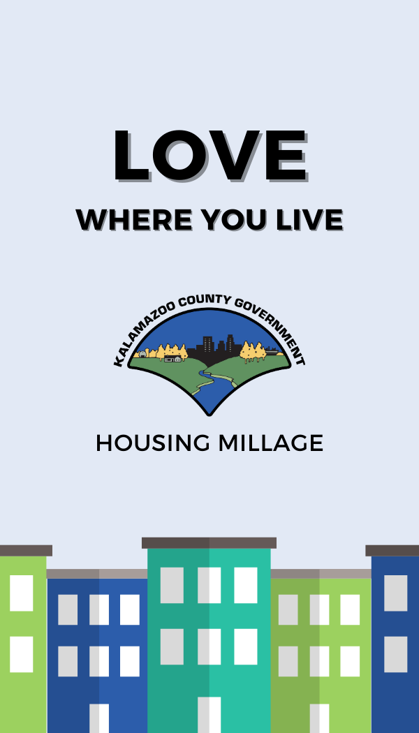 Love Where You Live with Kalamazoo County Government Housing Millage logo