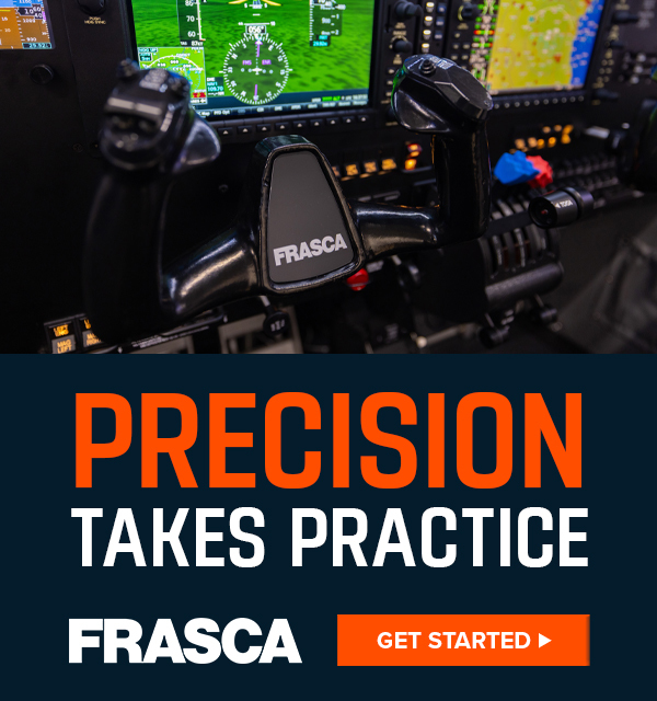 FRASCA flight sim control photo