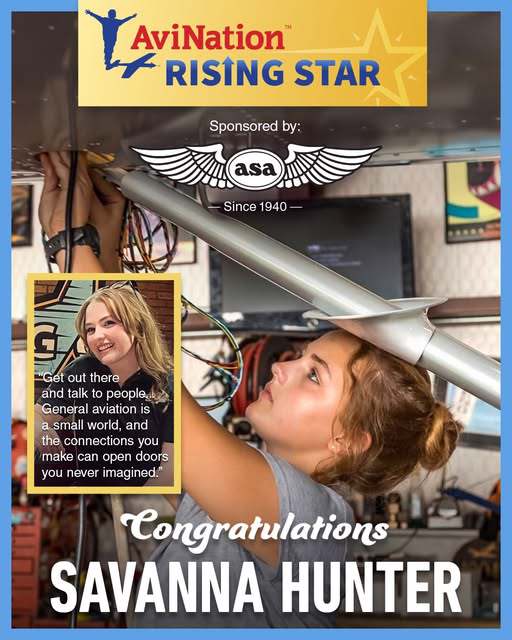 Young woman working on an aircraft as A&P mechanic