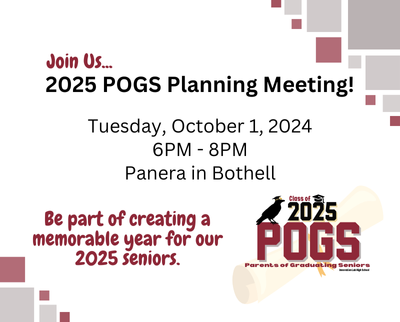 Parents of Graduating Seniors (POGS) meeting