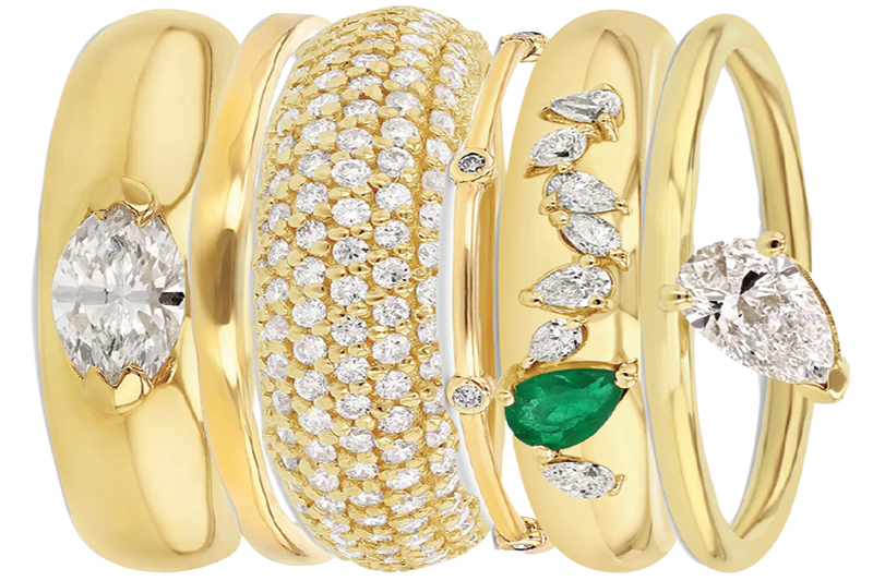 stackable wedding rings