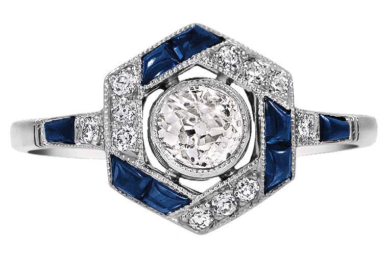 retro engagement rings