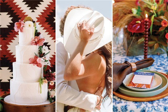modern americana wedding