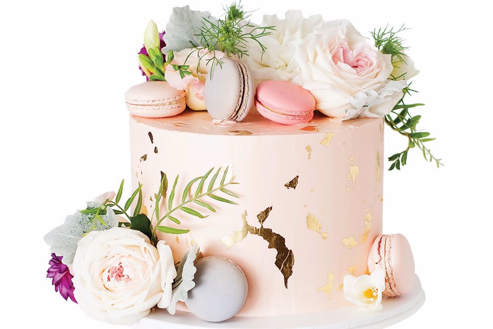 pastel wedding cake