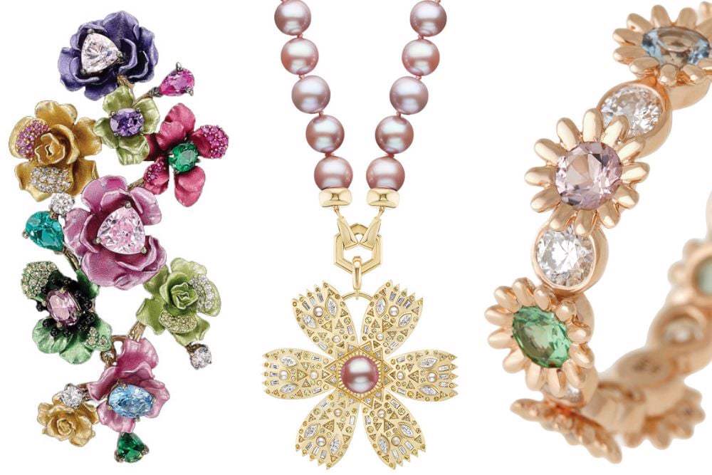 floral wedding jewelry
