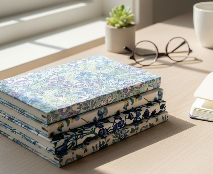 アメリカからのご依頼、アート作品をゴールドに印刷。フルサポートで実現したオリジナルノート