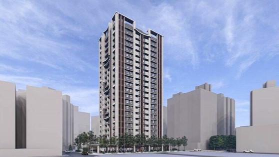 ▲新北市土城清水段社區申請危險建物「580專案計畫」，基地近土城樹林線LG09站。圖為完工模擬圖。（新北住都中心提供）