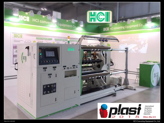 FSL-TX1300 Slitter with New Air Knives Slitting System Exhibited in PLAST 2015 Milano