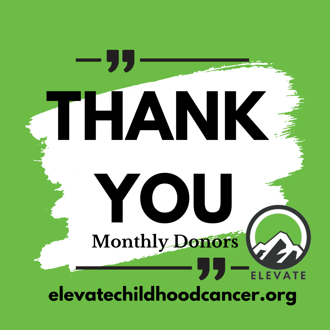 Thank you monthly donors to Elevate.