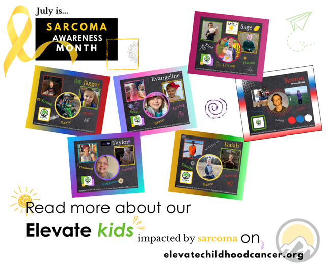 Elevate kids, Pediatric Cancer, Rhabdomyosarcoma, Sarcoma Awareness