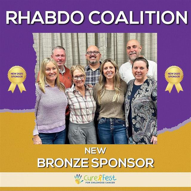 Rhabdo Coalition, Sarcoma, Rhabdomyosarcoma, Elevate Childhood Cancer and Curefest Sponsor