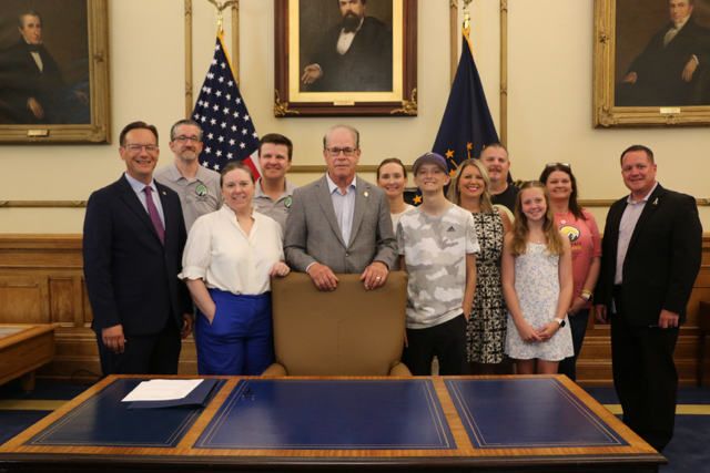 Governer Mike Braun, Bill turned to law with Elevate community