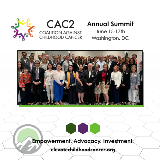 Elevate at CAC2 Annual summit, coalition against childhood cancer in washington, dc.