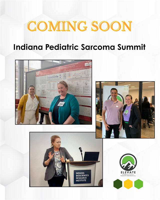 Indiana Pediatric Sarcoma Summit, IBRI, Karen Pollak, IU Med, Lou Stancato, Robyn Spoon