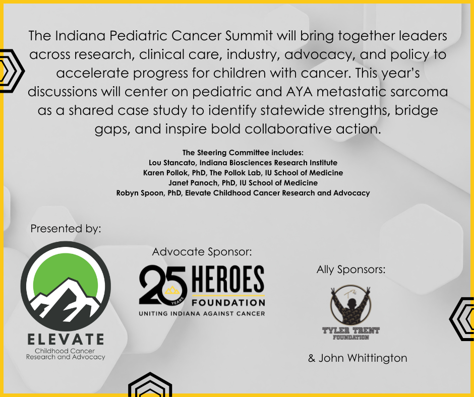 Announcement for KCA and Elevate Childhood Cancer's affiliate partnership