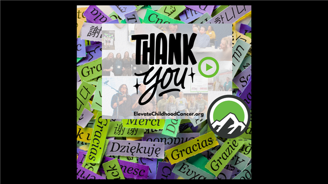 Thank you to our Elevate Community, your help makes a difference. From the Elevate Board fo Directors.