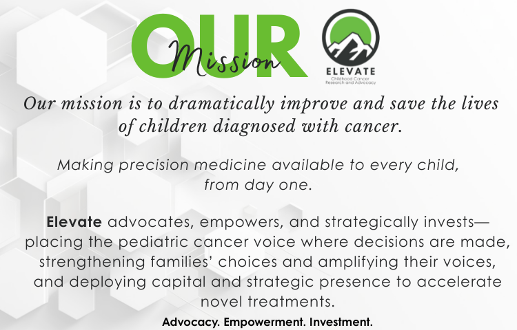 Elevate's Mission summary to Advocate, Empower and Invest..