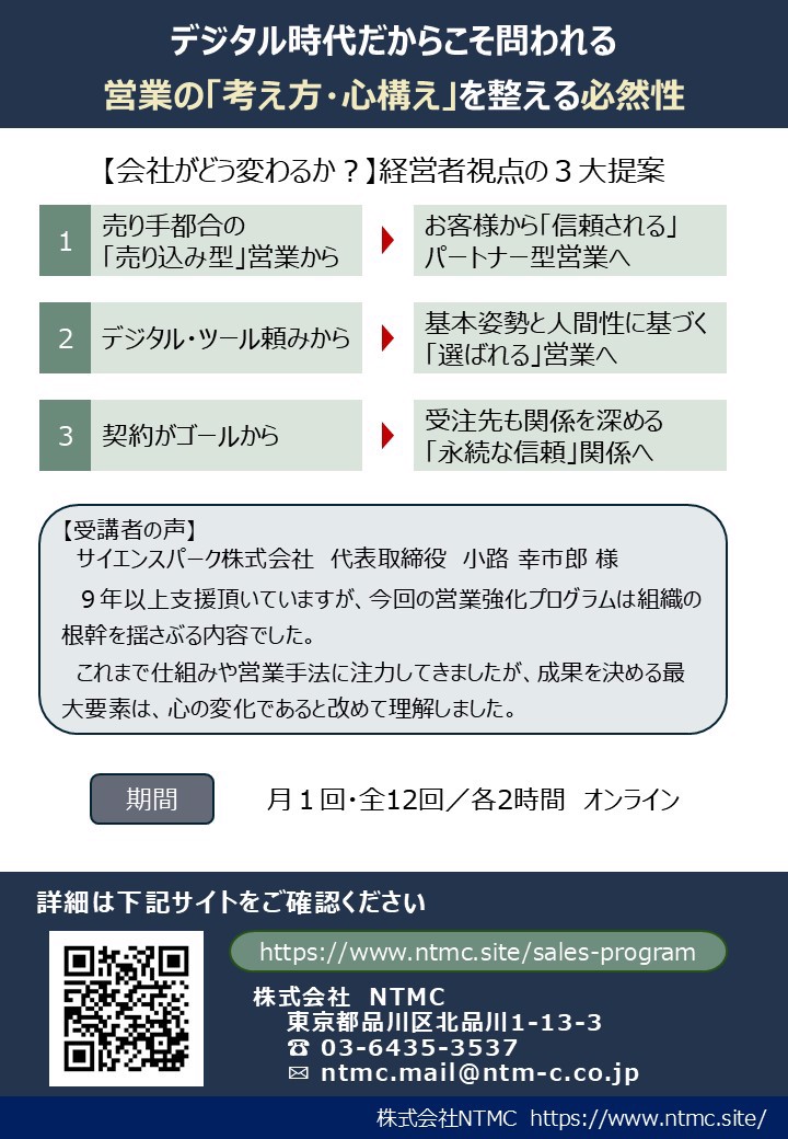 営業強化プログラム