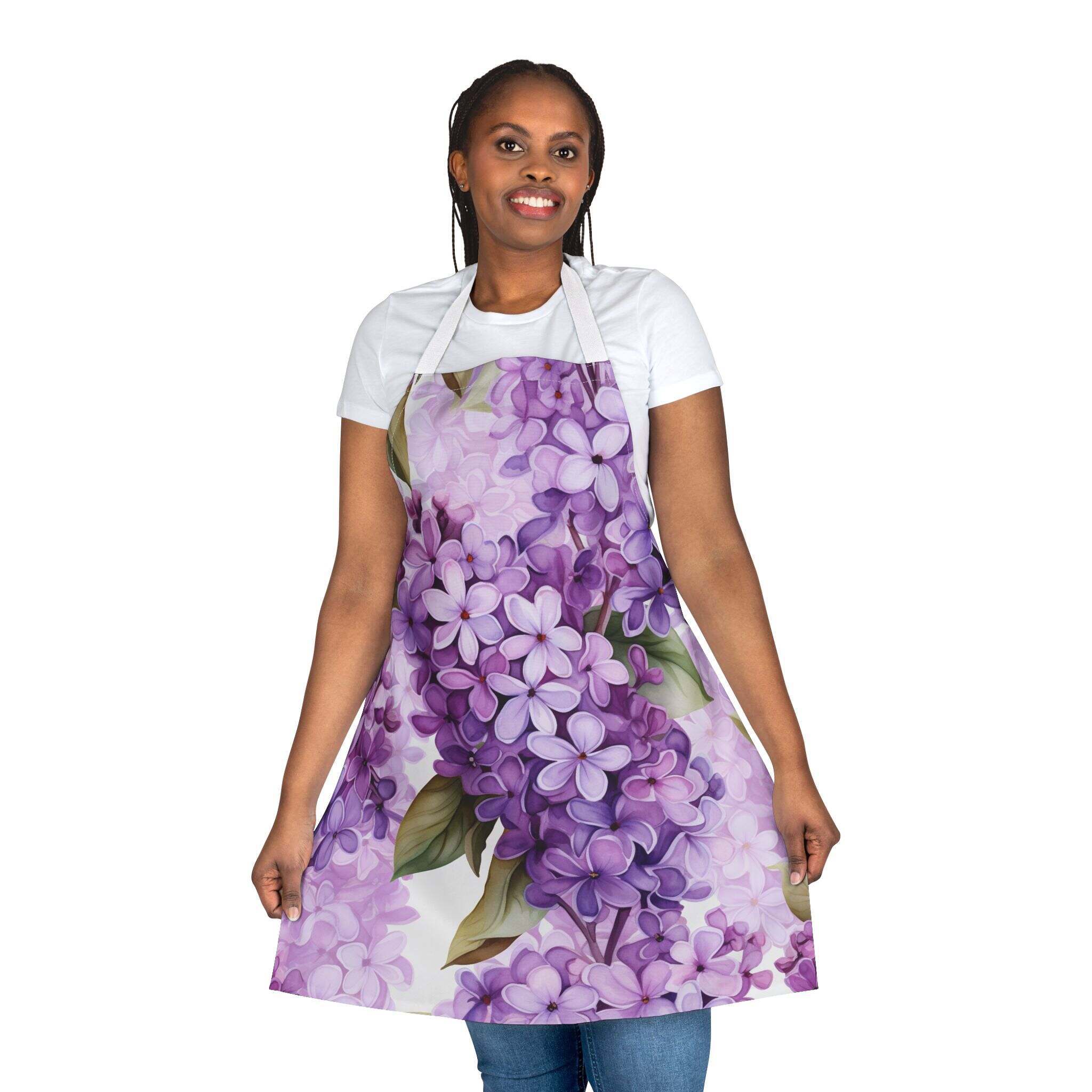 Lilac inspired apron