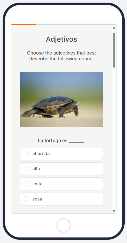 salud spanish placement quiz