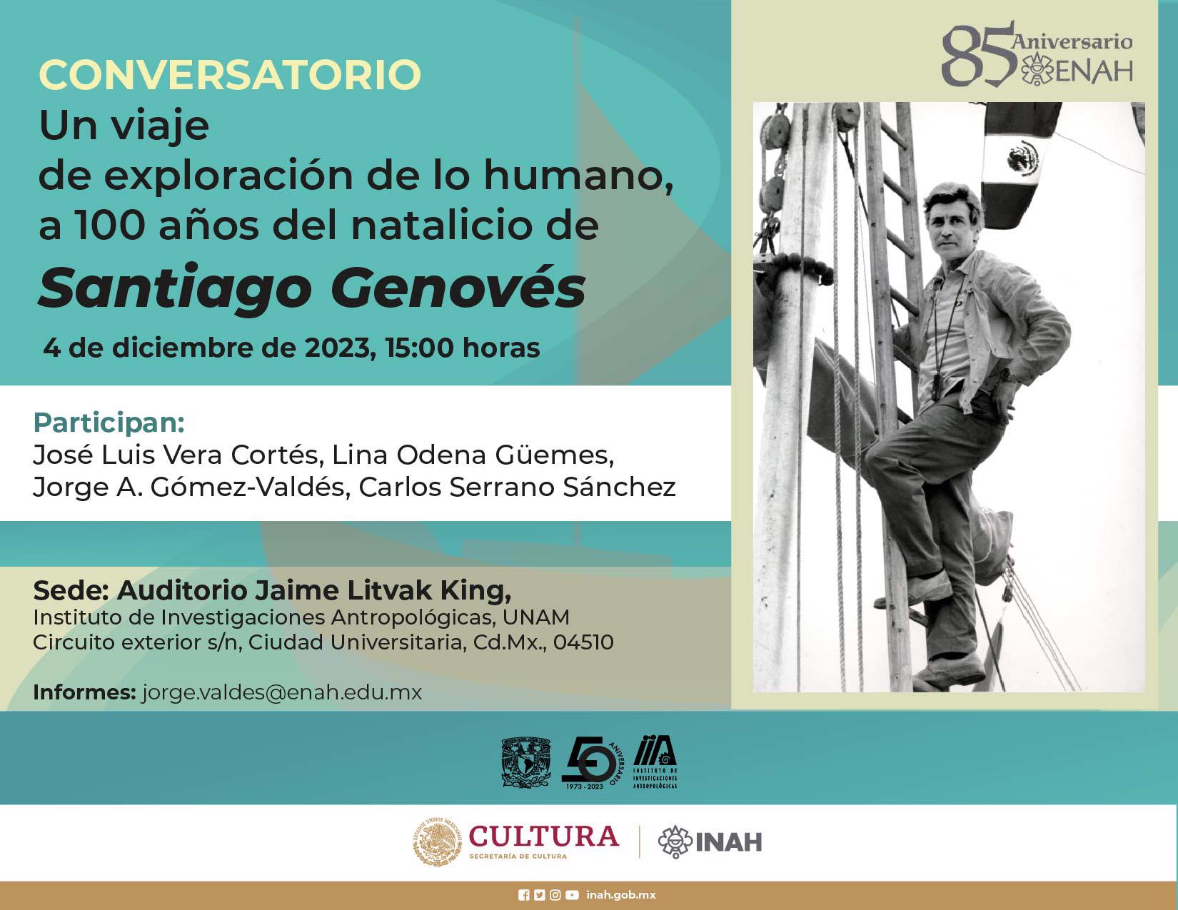Un viaje de exploración de lo humano, a 100 años del natalicio de Santiago Genovés