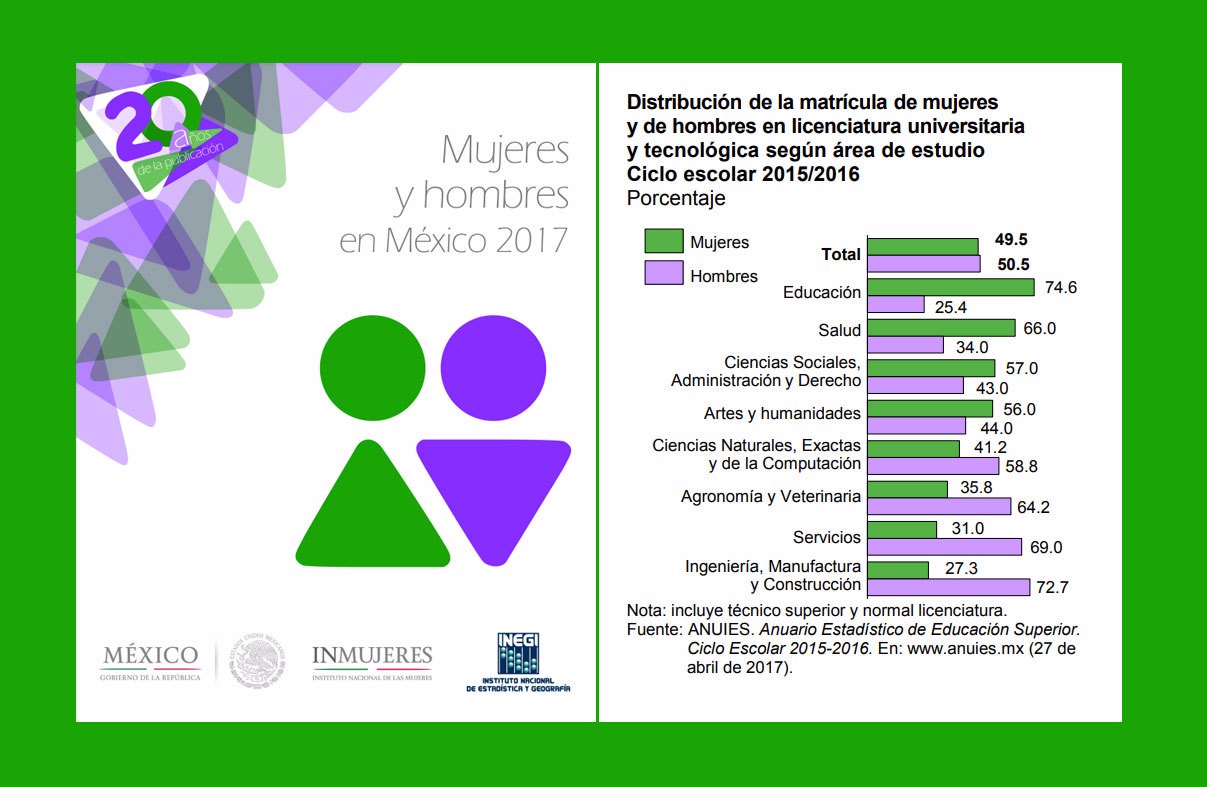 Publicación del INEGI - Mujeres y hombres en México 2017