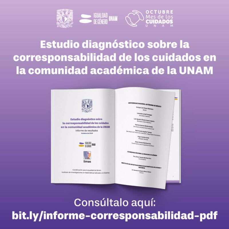 Estudio diagnóstico sobre la corresponsabilidad de los cuidados en la comunidad académica de la UNAM