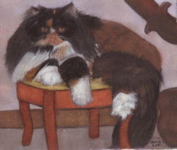 Calico cat painting