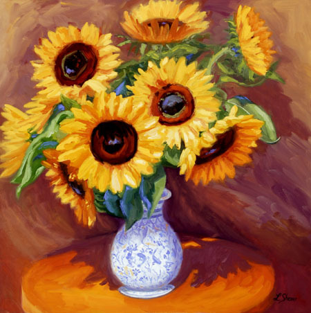 Sunflowers & Vase
