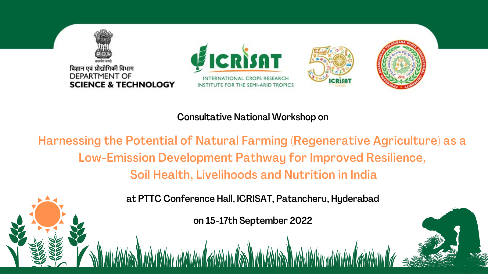 DST-ICRISAT Consultative National Workshop