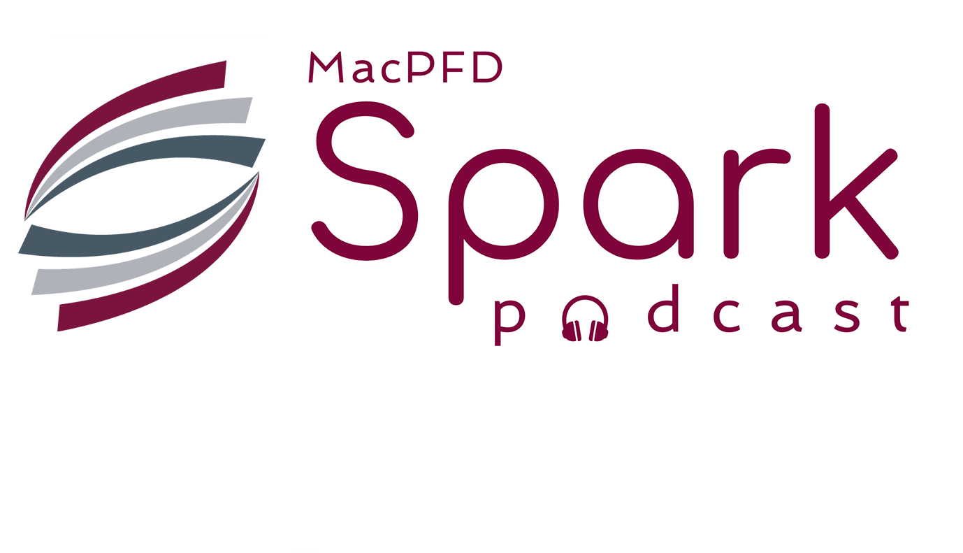 [Image Description: MacPFD Spark Podcast logo.]