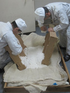 Koji being made in koji trays