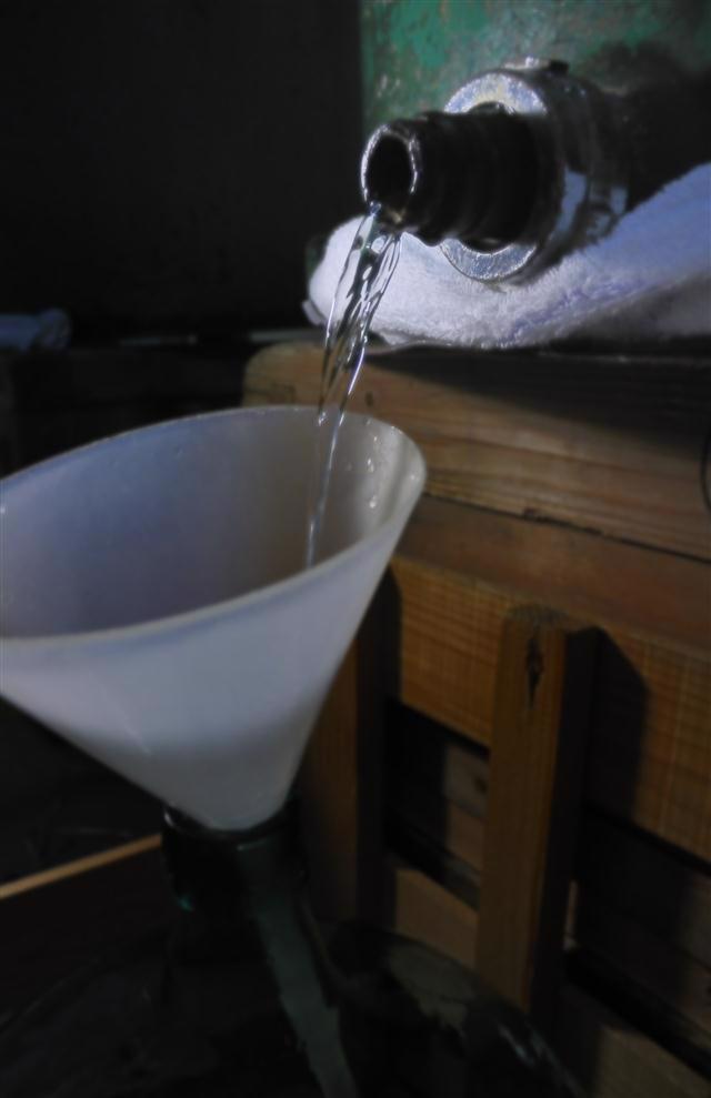 Sake Being Drip-pressed