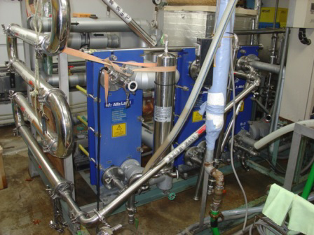 Modern, expensive flash pasteurizer
