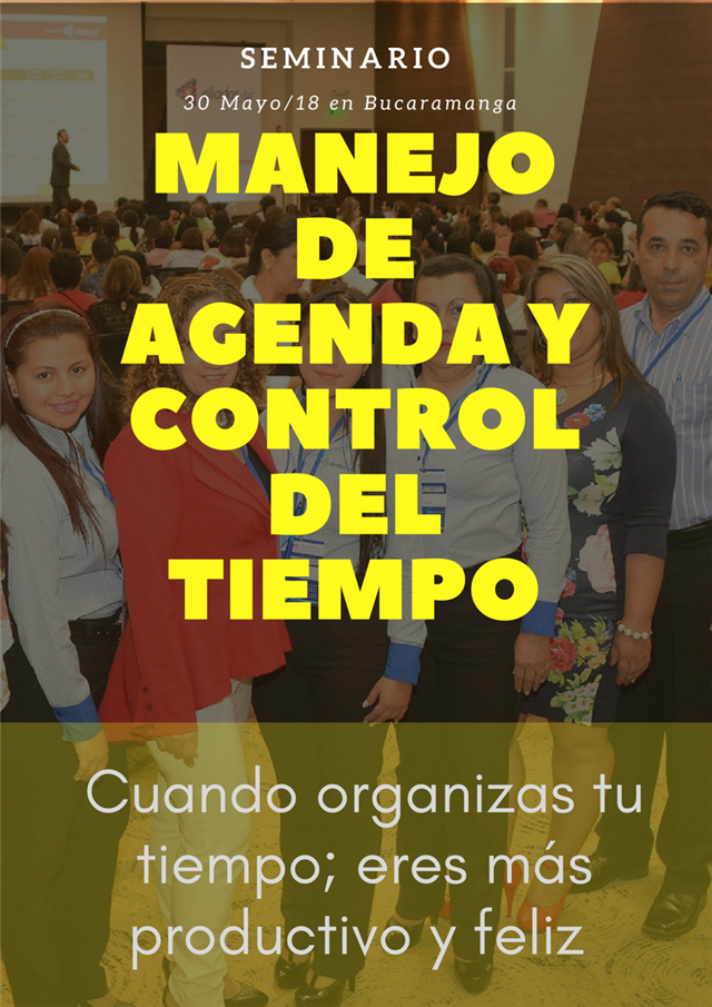 Seminario en Bucaramanga, Manejo de agenda y control del tiempo
