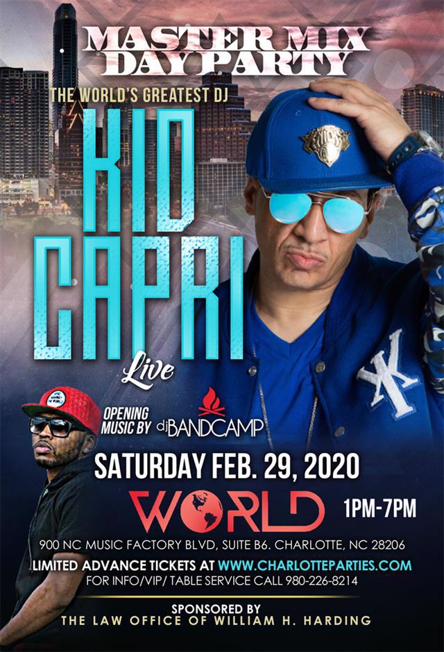 Kid Capri Master Mix Day Party@ World Nightclub