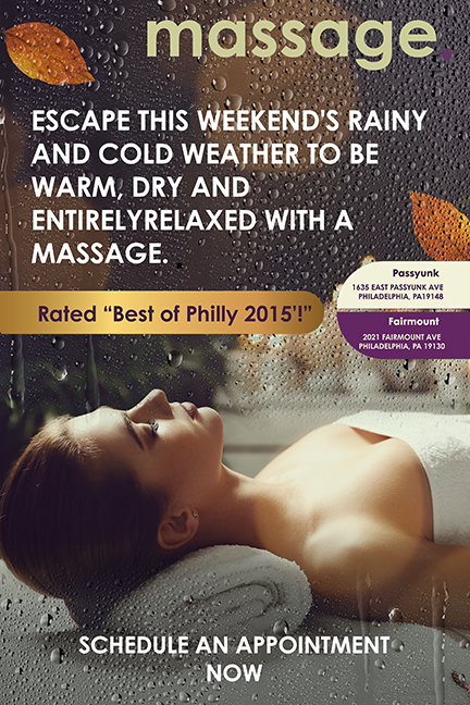In search of the perfect massage. Massage is the studio spa to go to for any type of massage, enhancement, and wellness treatment. There are five studio spas located in Bella Vista, Bryn Mawr, Fairmount Ave., Passyunk Ave., and Rittenhouse for your convenience. Come in, join us, and experience the perfect massage. 