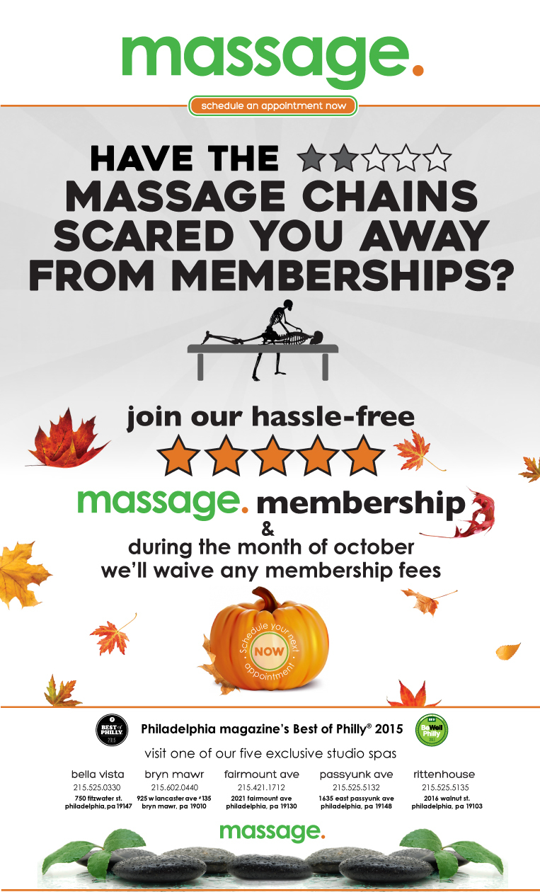 Massage. Schedule an appointment now! Have the two star massage chains scared you away from memberships? Join our hassle free five star massage. membership and during the month of October we'll waive any membership fees