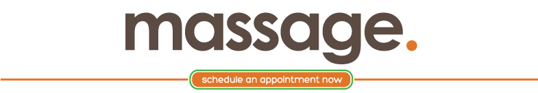 massage. Logo. Schedule an appointment now