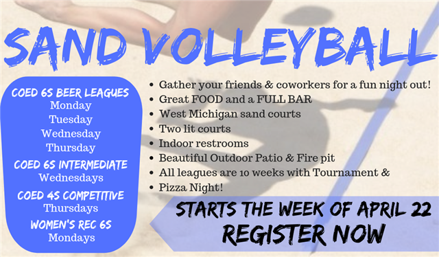 Volleyball leagues waterford men women coed recreational beer competitive