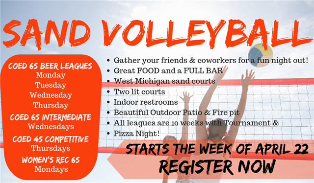 Volleyball leagues waterford men women coed recreational beer competitive
