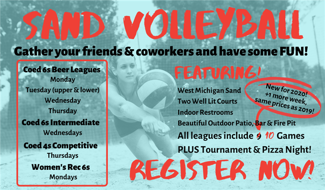 Waterford sand volleyball leagues beach outdoor adult coed recreational intermediate league clarkston white lake