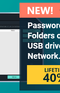 Password Protect Files, Folders on Local Drive, USB drive or LAN Network.