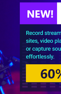 Record streaming audio from music sites, video platforms, radio stations or capture sound from audio chats effortlessly.